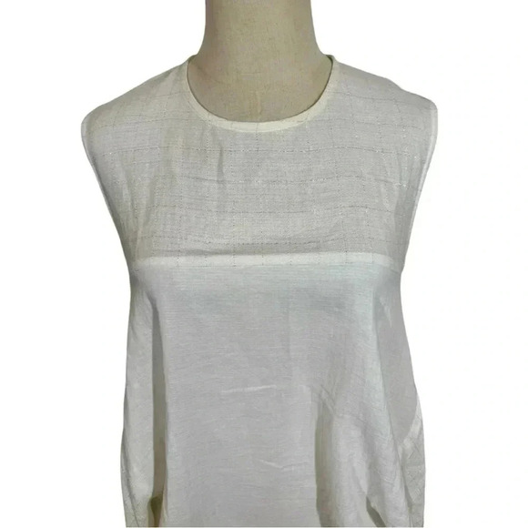 KOCH Kenyan Silk Cotton Tie Waist Mixed Media Maxi Dress Caftan - Picture 7 of 10